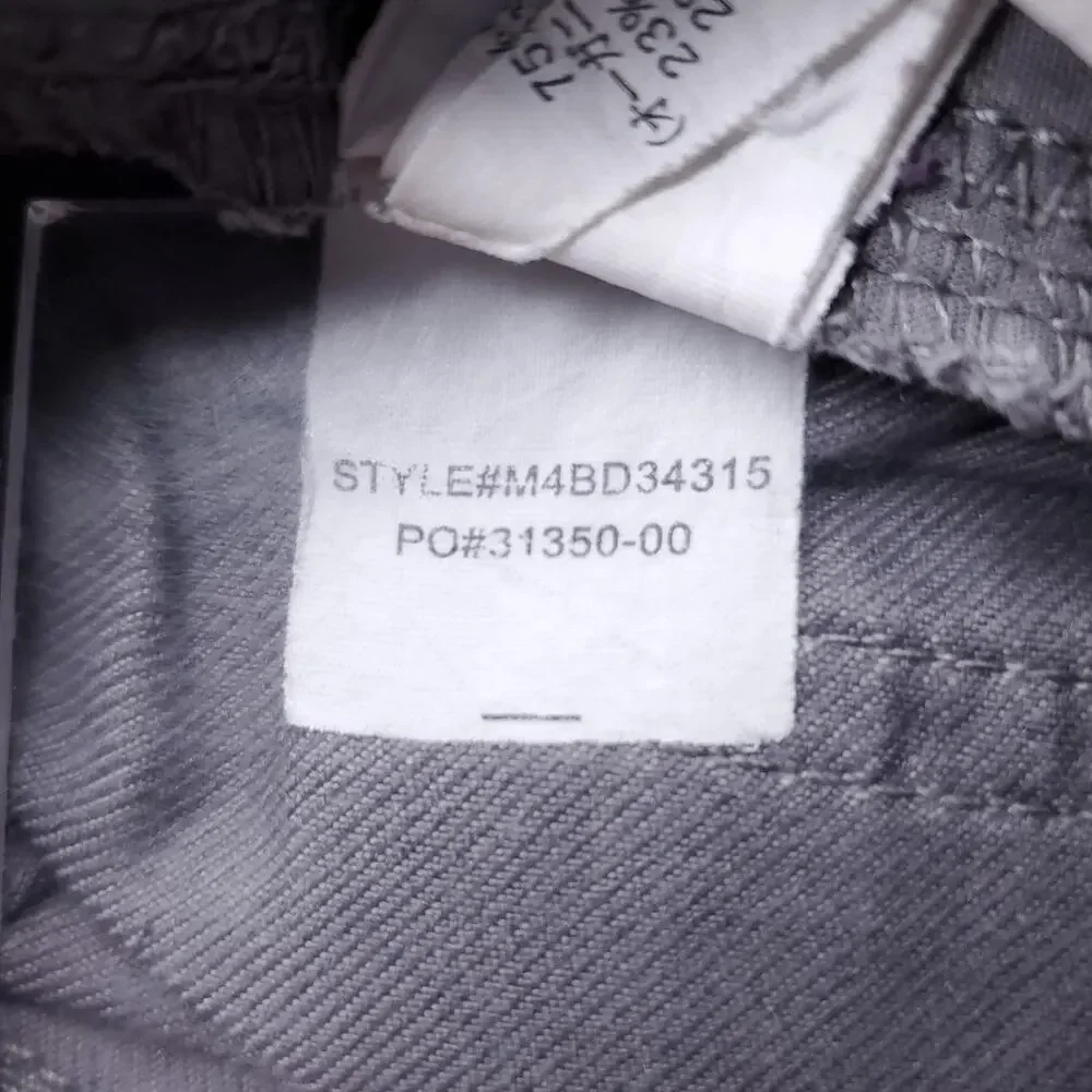prAna Bridger Slim Fit Straight Leg Jeans Men 34x34 Gray Stretch Gorpcore Outdoo